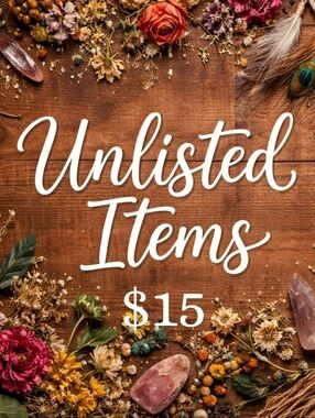 $15 Unlisted Item. Thank You For Your Purchase!